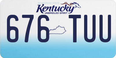KY license plate 676TUU