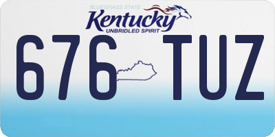 KY license plate 676TUZ