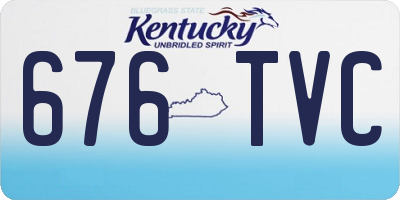 KY license plate 676TVC
