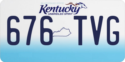KY license plate 676TVG