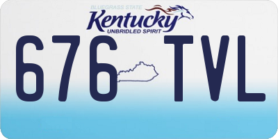 KY license plate 676TVL