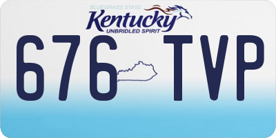 KY license plate 676TVP