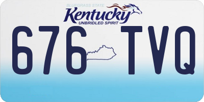 KY license plate 676TVQ