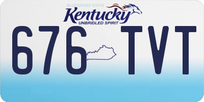 KY license plate 676TVT