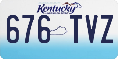 KY license plate 676TVZ