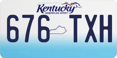 KY license plate 676TXH