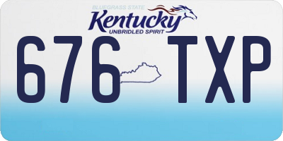 KY license plate 676TXP