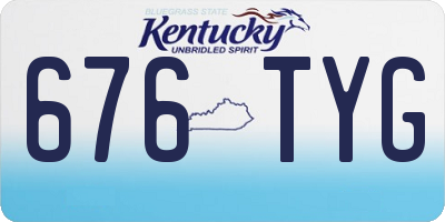 KY license plate 676TYG