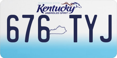 KY license plate 676TYJ