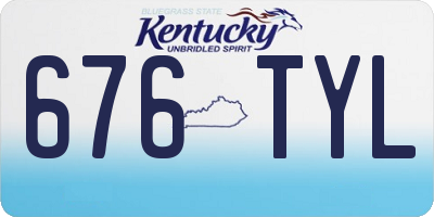 KY license plate 676TYL