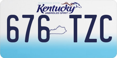 KY license plate 676TZC