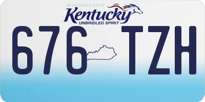 KY license plate 676TZH