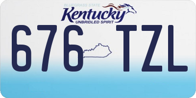 KY license plate 676TZL