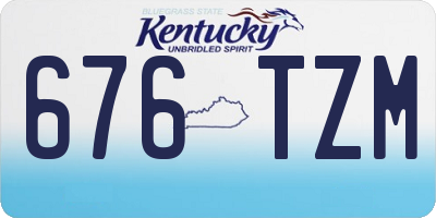 KY license plate 676TZM