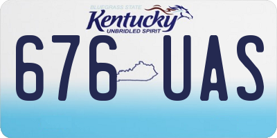KY license plate 676UAS