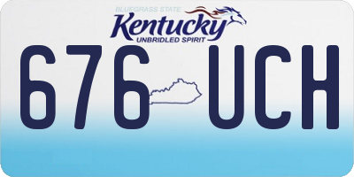KY license plate 676UCH