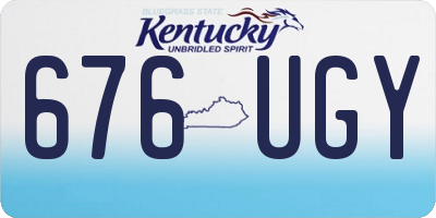 KY license plate 676UGY