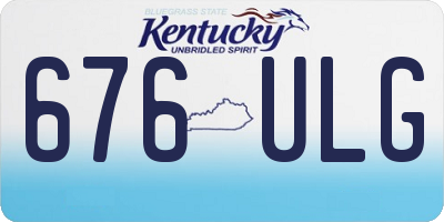 KY license plate 676ULG