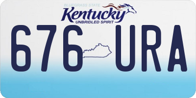KY license plate 676URA