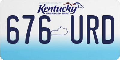 KY license plate 676URD