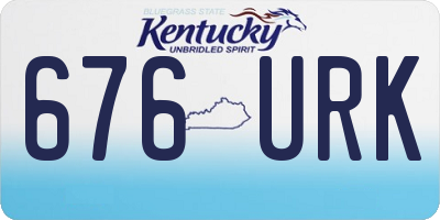 KY license plate 676URK