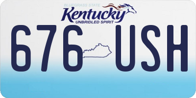 KY license plate 676USH