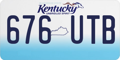 KY license plate 676UTB