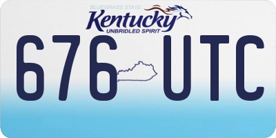KY license plate 676UTC