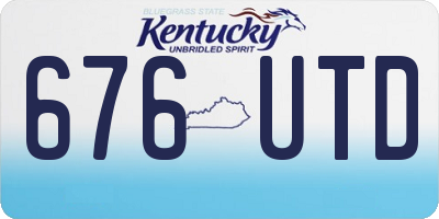KY license plate 676UTD