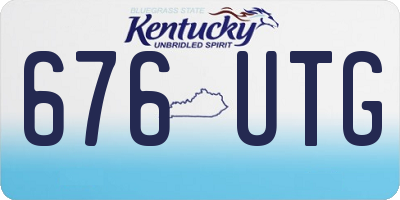 KY license plate 676UTG