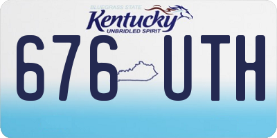 KY license plate 676UTH