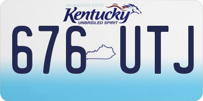 KY license plate 676UTJ