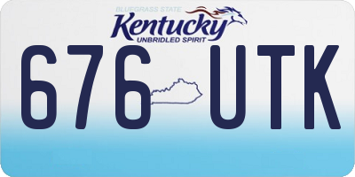 KY license plate 676UTK