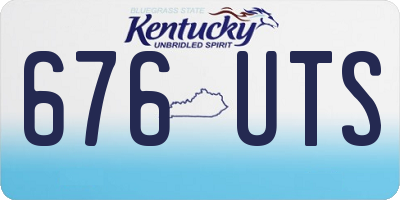 KY license plate 676UTS