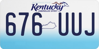KY license plate 676UUJ