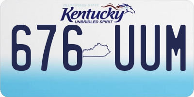 KY license plate 676UUM