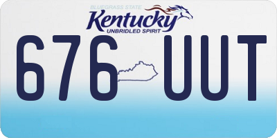 KY license plate 676UUT
