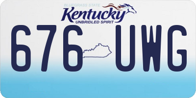 KY license plate 676UWG