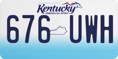 KY license plate 676UWH