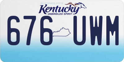 KY license plate 676UWM