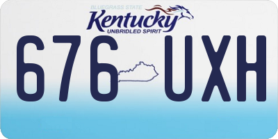 KY license plate 676UXH