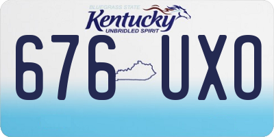 KY license plate 676UXO