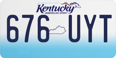 KY license plate 676UYT