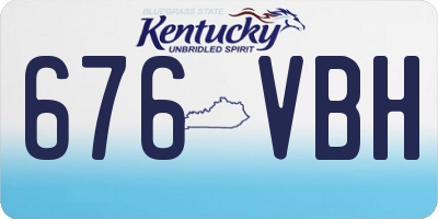 KY license plate 676VBH