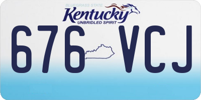 KY license plate 676VCJ