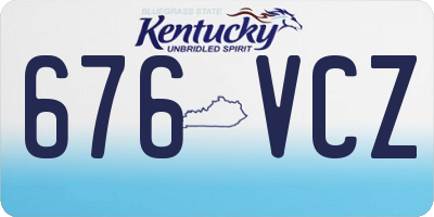 KY license plate 676VCZ