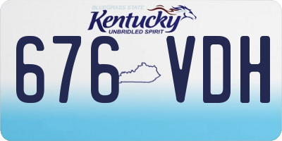 KY license plate 676VDH