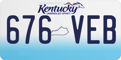 KY license plate 676VEB