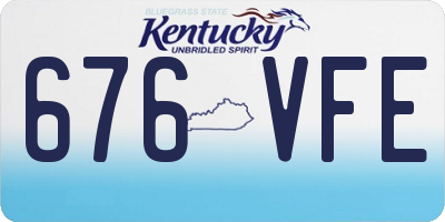 KY license plate 676VFE