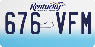 KY license plate 676VFM